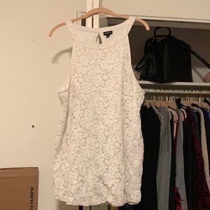 WHITE LACE GODDESS TANK